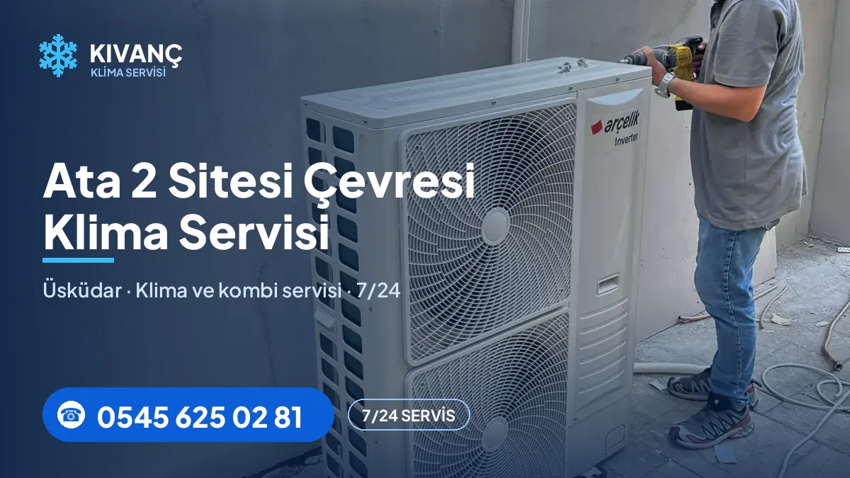 Ata 2 Sitesi klima servisi — Kıvanç Klima saha fotoğrafı ve telefon numarası