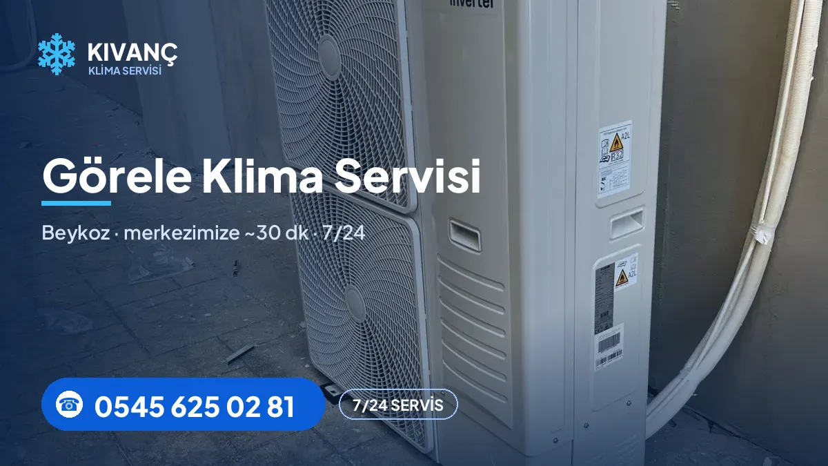 Görele klima servisi görseli — Kıvanç Klima saha fotoğrafı ve 0545 625 02 81 telefon numarası