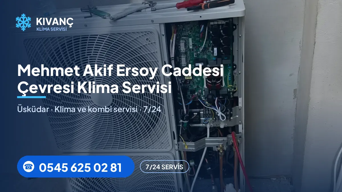 Mehmet Akif Ersoy Caddesi klima servisi — Kıvanç Klima saha fotoğrafı ve telefon numarası