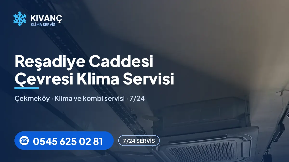 Reşadiye Caddesi klima servisi — Kıvanç Klima saha fotoğrafı ve telefon numarası